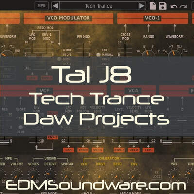 Tal J8 Tech Trance Daw Projects